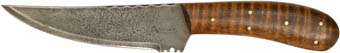 South-West Belt Knife,
4-1/2" blade, curly maple grips,
replica 1750 - 1790 era Trade Knife,
made in the U. S. A.